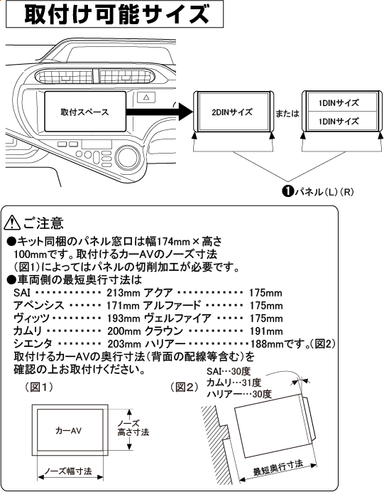 【KANANET カナネット】UA-Y50D トヨタ車汎用取り付けキット カナック企画 トヨタ クラウン・マジェスタ150系後期用 カーAVインストレーションキット TBX-Y003J カナック企画 価格比較:  石丸寺社のブログ