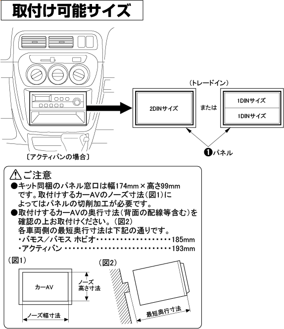 カロッツェリア KK-H09DES ホンダ アクティバン/バモス/バモスホビオ用 オーディオ/ナビ取付キット 楽天市場】KK-H09DES カナック製 パイオニア カロッツェリア 180mm2DINオーディオ・カーナビ取付キットHM1/HM2系バモス  HH5/HH6系アクティバン : スカイドラゴンオートパーツストア